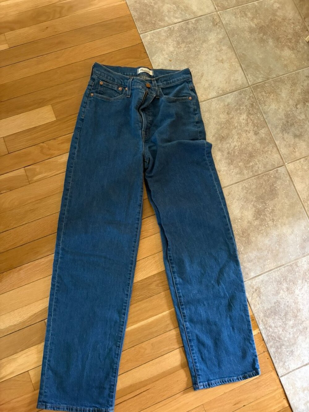 Madewell the perfect vintage wide leg jean size 27
